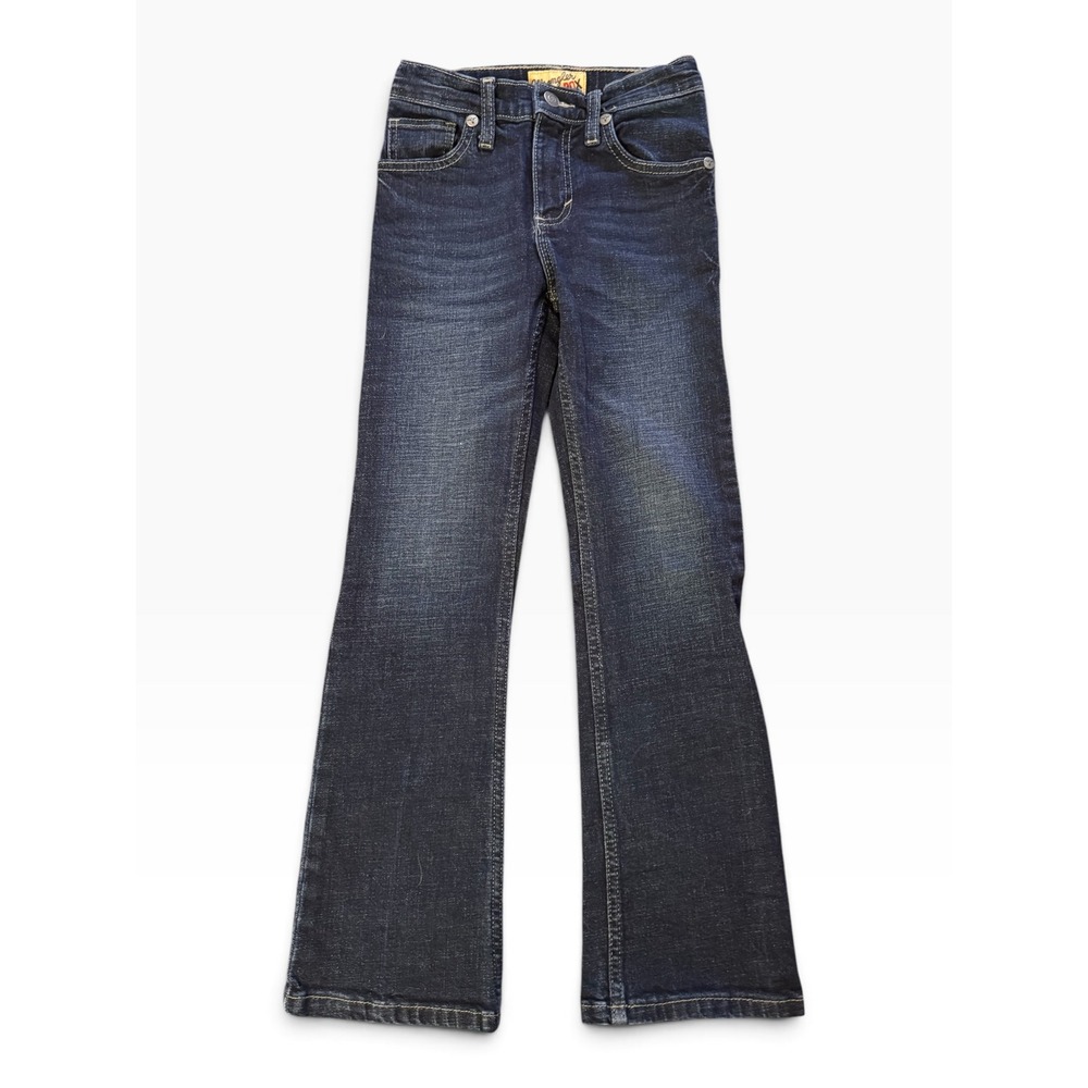 Wrangler 20X Boys Dark Wash Bootcut Jeans Western Denim Size 9 Slim